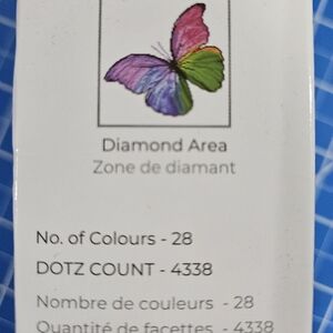 NIB Diamond Dotz "Flutter" Butterfly Diamond Art Strip - Multicolor